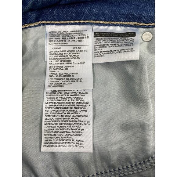 Levis 529 Capri Jeans Womens Size 10 Medium Wash Denim Stretch NWT - Picture 4 of 13